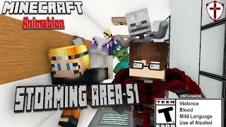STORMING AREA 51 !? (Minecraft Animation) Monster School