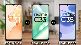 Realme C31 vs Realme C33 vs Realme C35