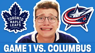 LEAFS GET SHUTOUT BY BLUE JACKETS IN GAME 1! | Be-Leaf: Qualifying Round, GAME 1 | TOR 0, CBJ 2