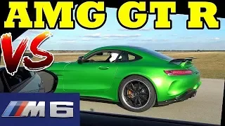 700 HP AMG GT-R VS 725 HP BMW M6 - 1/2 Mile Race - RoadTestTV®
