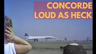 Concorde Supersonic Jet Airplane Take Off🛫Loud as Heck