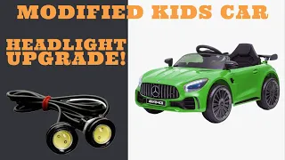 PowerWheels Headlight Upgrade - Modified Kids Ride On Car -