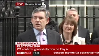 2010 General election announced