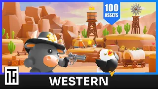 Western - 3D Low Poly Asset Pack for Games