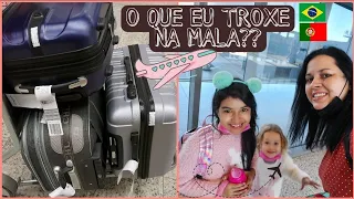 1️⃣O QUE EU TROUXE NAS MINHAS MALAS DE VIAGEM DO BRASIL PARA PORTUGAL⁉️ 🤔 👜(SÉRIE DA VIAGEM)