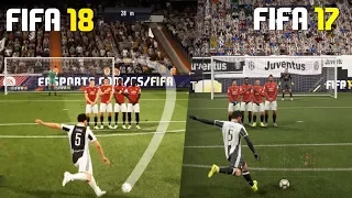 FIFA 18 VS FIFA 17 | is there any difference? (Graphics Comparison)