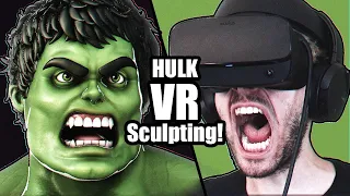 Sculpting Hulk in Virtual Reality! - Oculus Medium Sculpture Timelapse
