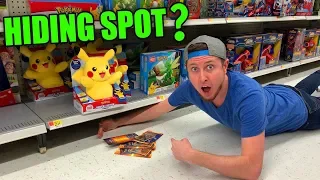 BEST HIDING SPOT FOR HIDDEN POKEMON CARD PACKS IN STORE! Opening #65