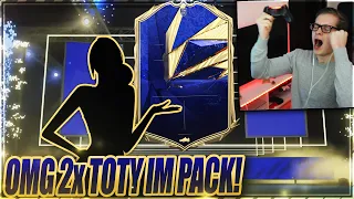 OMG FREUNDIN ZIEHT MEINEN ERSTEN TOTY IM PACK 🔥🔥 FIFA 21 2x TOTY IM PACK OPENING