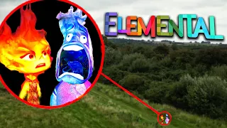 MY DRONE CATCHES EMBER LUMENS and WADE RIPPLE from ELEMENTAL IN REAL LIFE!!
