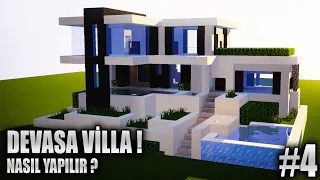 DEVASA VİLLA Nasıl Yapılır ? (Türkçe Detaylı Anlatım) Minecraft Villa Yapımları [4]