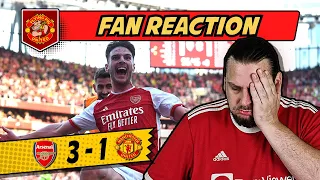 RAGE 🤬 Offside Injustice! Arsenal 3-1 Manchester United United Fan Reaction RANT