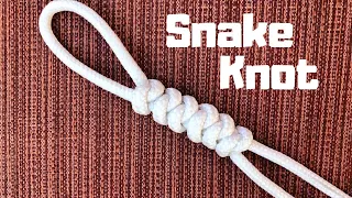 How to tie the Snake Knot (easy method)