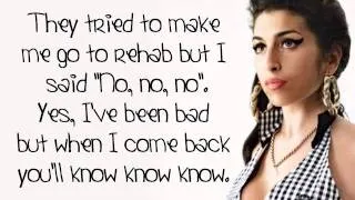 Amy Winehouse - Rehab - Lyrics On Screen (HD)