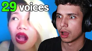 1 Girl with 29 voices!