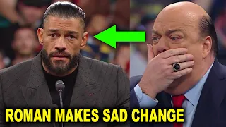 Roman Reigns Makes Sad Change After Losing to Cody Rhodes at WrestleMania as Paul Heyman is Shocked