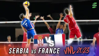 Former VNL Champion vs Olympic Champion : Serbia vs France | VNL 2023 Anaheim