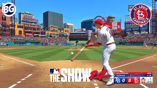 MLB The Show 24 St. Louis CARDINALS vs Tampa Bay RAYS - FIRST GAMEPLAY PS5 60fps HD
