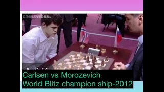 2012-world Blitz champion ship|Carlsen(Norway) vs Morozevich(Russia)