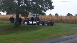 Back in Black burnout - leaving Gerhart 2016 Mack show