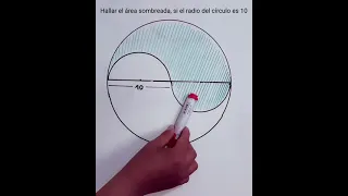 ¿Cómo hallar el área de la parte sombreada? - matemáticas