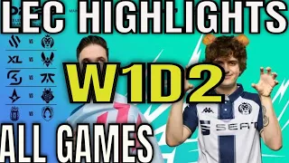 LEC Spring 2023 W1D2 Highlights ALL GAMES - BDS vs MAD, XL vs VIT, FNC vs SK, G2 vs AST, KOI vs TH