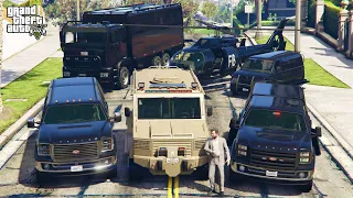 GTA 5 - Stealing Los Santos Heavy Swat Vehicles with Michael! | (Real Life Cars) #170