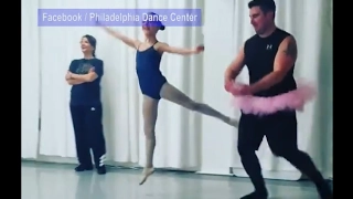 Daddy-Daughter Valentine's Ballet Class Held by Dance Center | ABC News