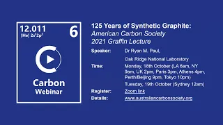 Carbon Webinar 9 - Graffin Lecture: 125 Years of Synthetic Graphite by Dr. Ryan Paul