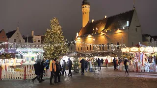 Таллинн - Рождественский рынок на Ратушной площади (2020) / Tallinn - Christmas market (2020)