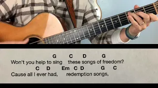 Redemption Song: Bob Marley Guitar Play-Along