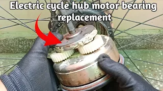 Electric cycle hub motor bearing replacement process @CBGarage