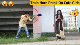 Train Horn Prank 2021!! The Best Of Train Horn Prank Reaction On Public!! Loud Horn Prank