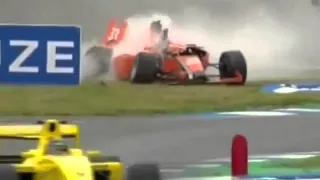 Подборка жутких аварий гонок Формулы 1