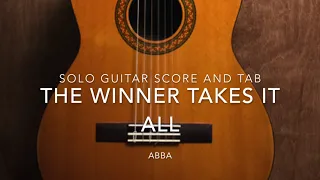 The Winner Takes It All (Solo Guitar Score and Tab)