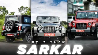 SARKAR FT. THAR EDIT 🔥 || Mahindra Thar WhatsApp Status || Thar Status || Sarkar Song Status