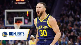 Stephen Curry Makes Warriors' History in Win vs. Lakers | Feb. 22, 2024