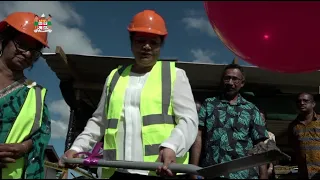 Fijian Minister for Education officiates at the Ground Breaking ceremony of new School Building