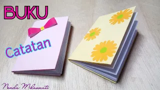 Cara Membuat buku catatan dari kertas HVS  ||  How to make a notebook from HVS paper