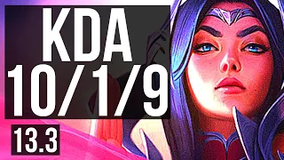 IRELIA vs CORKI (MID) | 10/1/9, 7 solo kills, 65% winrate | EUW Master | 13.3