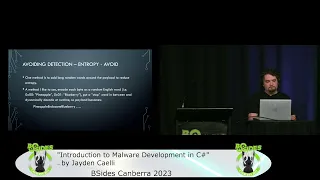 "Introduction to Malware Development in C#" by Jayden Caelli, BSides Canberra 2023