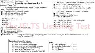 07 12 2017  IELTS LISTENING PRACTICE TEST 2017 WITH ANSWERS