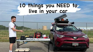 10 things you NEED to live in your car...