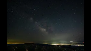 Sunset to milky way time lapse at Lick Observatory, Mt. Hamilton