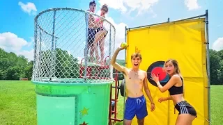 LAST TO GET DUNKED IN FREEZING WATER WINS $10,000!