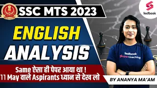 SSC MTS English Analysis 2023 | English Questions Asked on 10 May | SSC MTS English | Ananya Ma'am