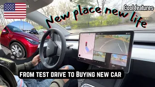 From test drive to complete buying process | tesla model Y | Raw Vlog