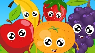 Five Little Fruits | Nursery Rhymes For Kids | Songs For Childrens
