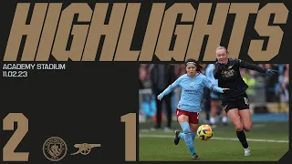 HIGHLIGHTS | Manchester City vs Arsenal (2-1) | Women's Super League