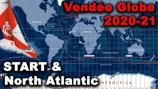 Обзор #1 Vendée Globe 2020-2021. Старт и Северная Атлантика